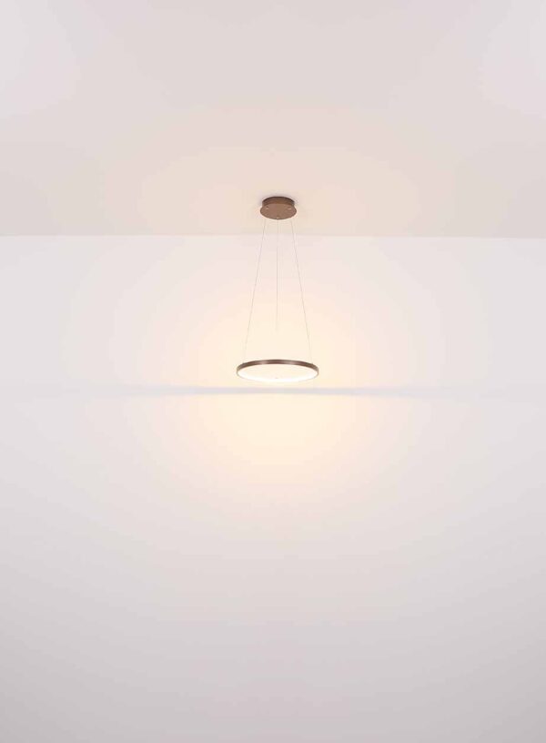 Globo Ralph hanglamp – ø 38,5 cm – Ingebouwd (LED) – Bruin - Image 4