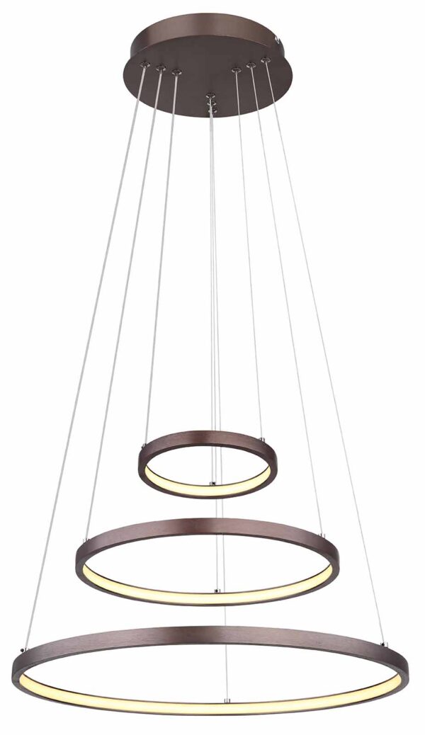 Globo Ralph hanglamp – ø 51 cm – Ingebouwd (LED) – Bruin - Image 3