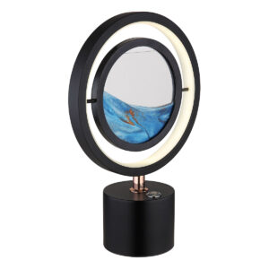 Globo Reedi tafellamp – Ingebouwd (LED) – Zwart