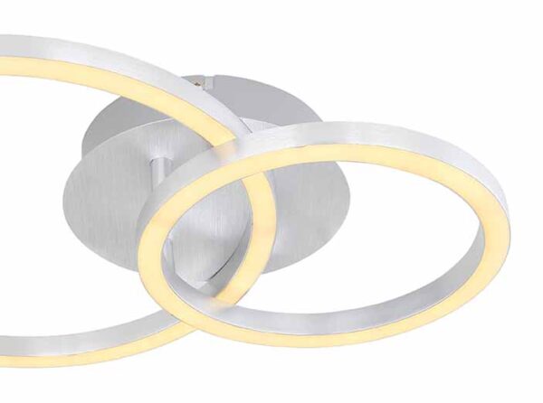 Globo Reggy plafonniere – Ingebouwd (LED) – Staal - Image 4