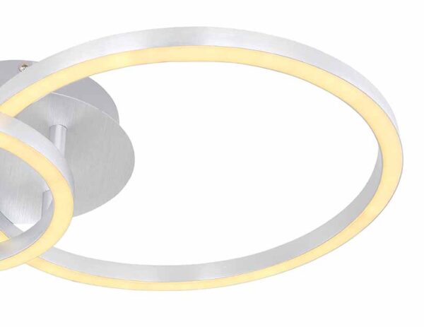 Globo Reggy plafonniere – Ingebouwd (LED) – Staal - Image 4