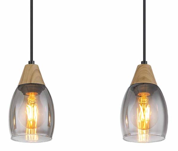 Globo Reid hanglamp – E27 (grote fitting) – Zwart - Image 3