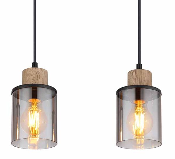 Globo Reid hanglamp – E27 (grote fitting) – Zwart - Image 3