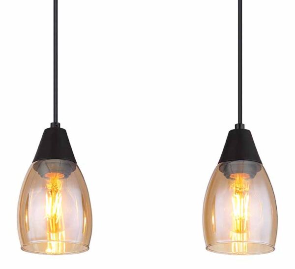 Globo Reid hanglamp – E27 (grote fitting) – Zwart - Image 3