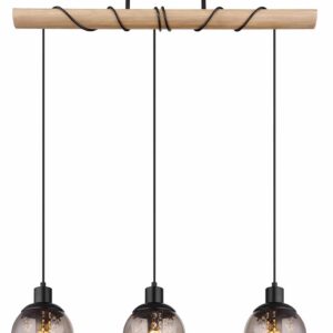 Globo Richard hanglamp – E27 (grote fitting) – Zwart