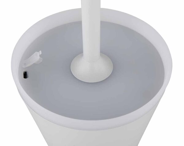Globo Ridley tafellamp – ø 11 cm – Ingebouwd (LED) – Wit - Image 3