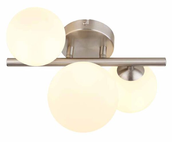 Globo Riha plafonniere – G9 – Nikkel