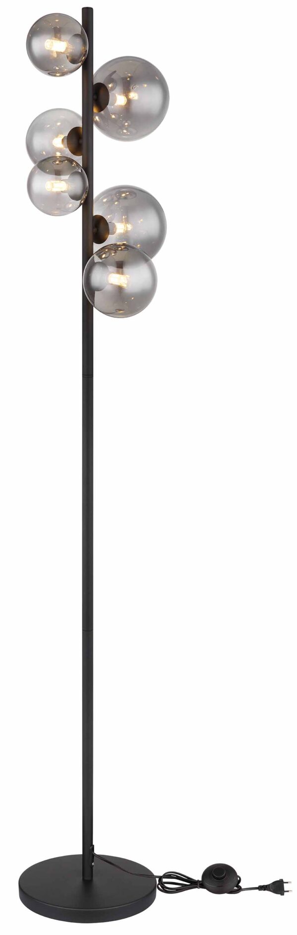 Globo Riha vloerlamp – G9 – Zwart - Image 4
