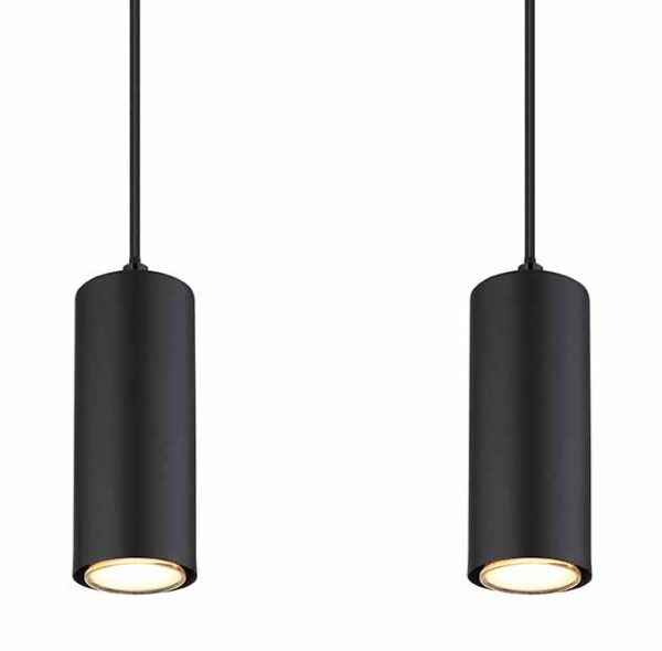 Globo Robby hanglamp – GU10 – Zwart - Image 3