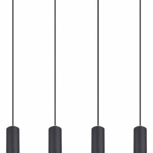 Globo Robby hanglamp – GU10 – Zwart