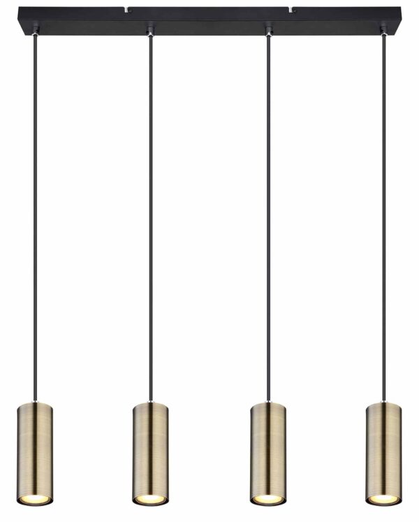 Globo Robby hanglamp – GU10 – Zwart