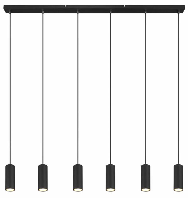 Globo Robby hanglamp – GU10 – Zwart