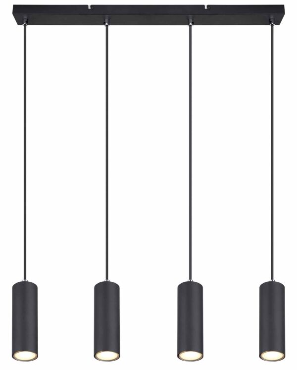 Globo Robby hanglamp – GU10 – Zwart
