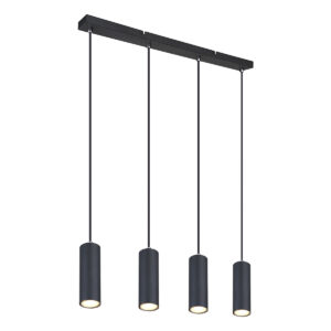 Globo Robby hanglamp – GU10 – Zwart