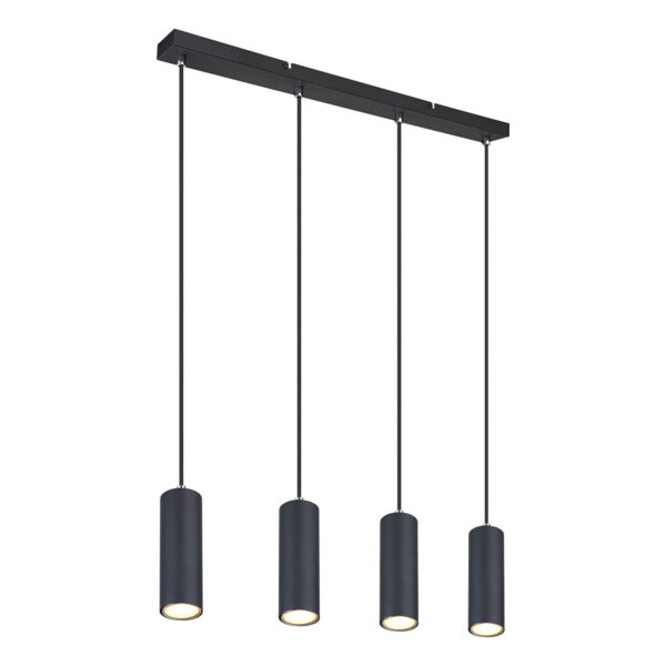 Globo Robby hanglamp – GU10 – Zwart