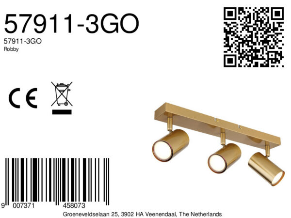 Globo Robby spot – GU10 – Goud - Image 5