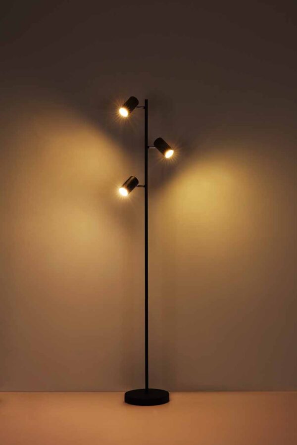 Globo Robby vloerlamp – GU10 – Grijs - Image 4