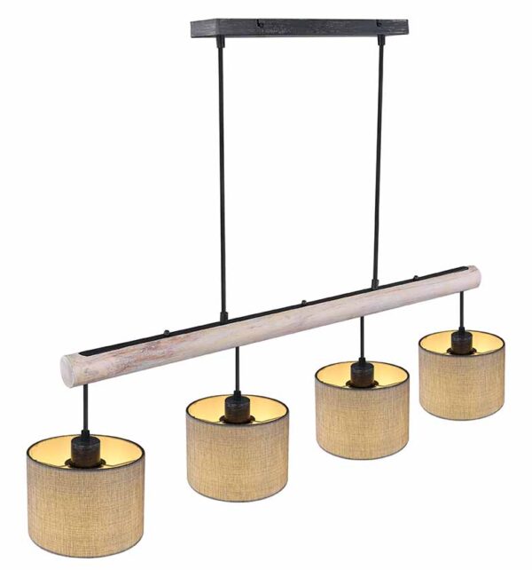 Globo Roger hanglamp – E27 (grote fitting) – Zwart - Image 4