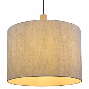 Globo Roger hanglamp – ø 40 cm – E27 (grote fitting) – Zwart