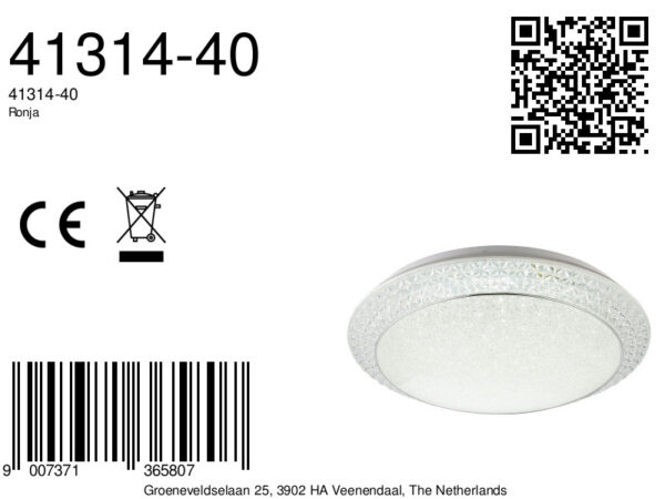 Globo Ronja plafonniere – ø 51 cm – Ingebouwd (LED) – Wit - Image 5