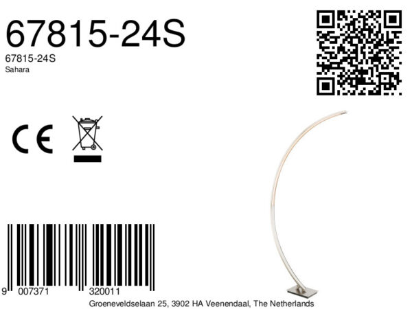Globo Sahara vloerlamp – Ingebouwd (LED) – Nikkel - Image 4