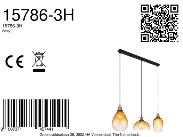 Globo Salvy hanglamp – E27 (grote fitting) – Zwart - Image 5