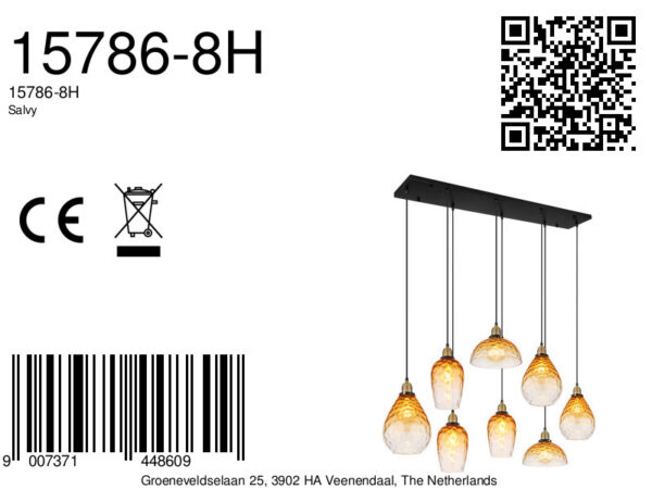 Globo Salvy hanglamp – E27 (grote fitting) – Zwart - Image 5