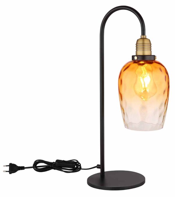 Globo Salvy tafellamp – E27 (grote fitting) – Zwart - Image 3