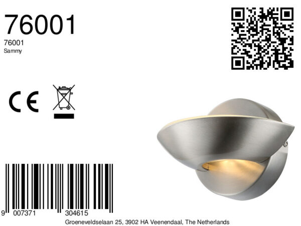 Globo Sammy wandlamp – Ingebouwd (LED) – - Image 3