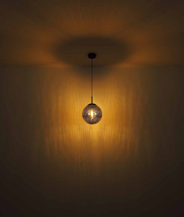 Globo Samos hanglamp – LED + E27 – Zwart - Image 4