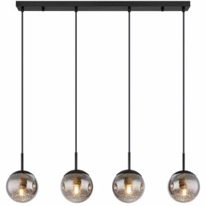 Globo Samos hanglamp – LED + E27 – Zwart