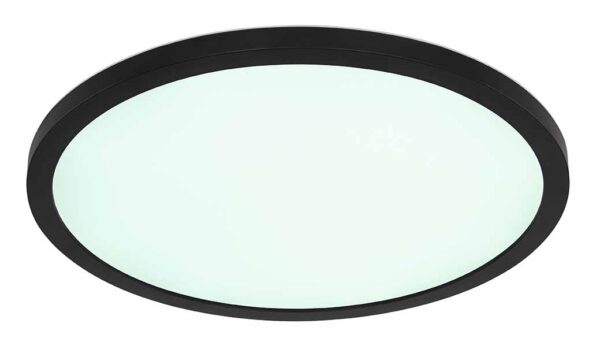 Globo Sapana plafonniere – ø 29,4 cm – Ingebouwd (LED) – Zwart - Image 4