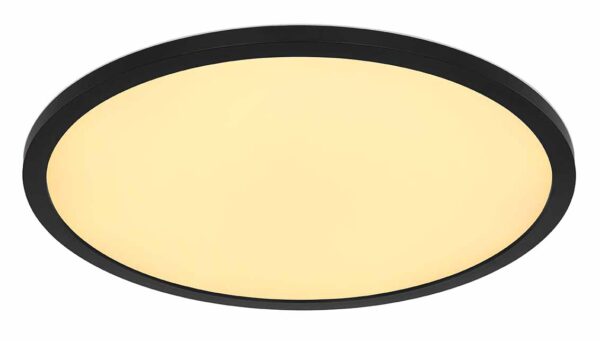 Globo Sapana plafonniere – ø 42 cm – Ingebouwd (LED) – Zwart - Image 3