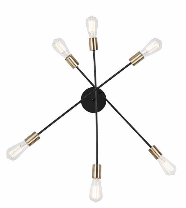 Globo Sarini plafonniere – ø 70 cm – E27 (grote fitting) – Zwart - Image 3