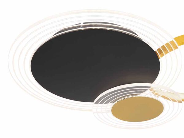 Globo Senna plafonniere – Ingebouwd (LED) – Zwart - Image 3