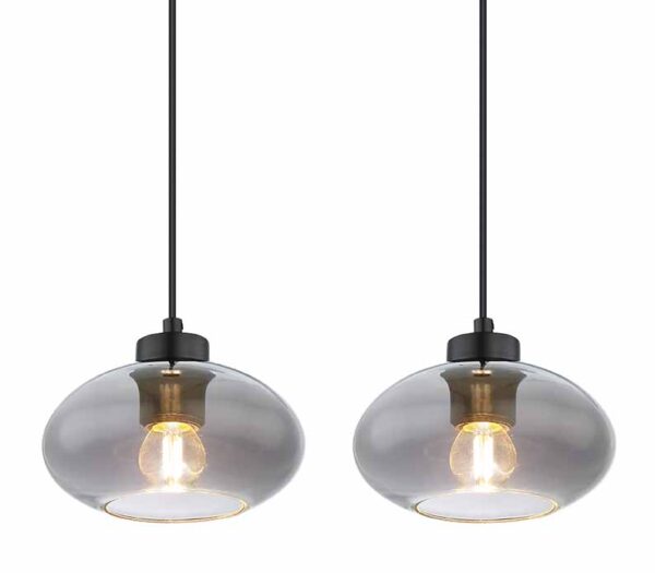 Globo Shaun hanglamp – E27 (grote fitting) – Zwart - Image 3
