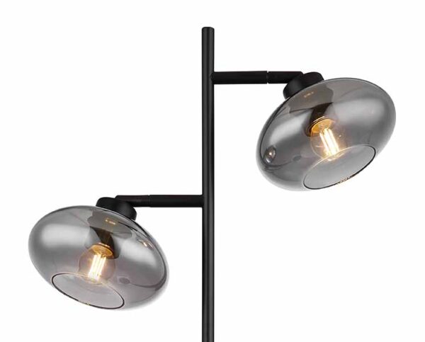 Globo Shaun vloerlamp – E27 (grote fitting) – Zwart - Image 3