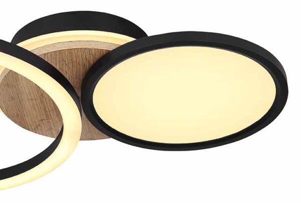 Globo Sid plafonniere – Ingebouwd (LED) – Zwart - Image 3