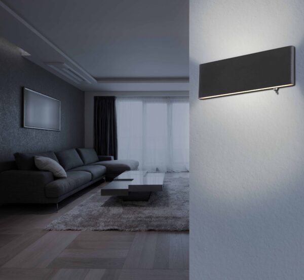 Globo Siegfried wandlamp – Ingebouwd (LED) – Zwart - Image 3