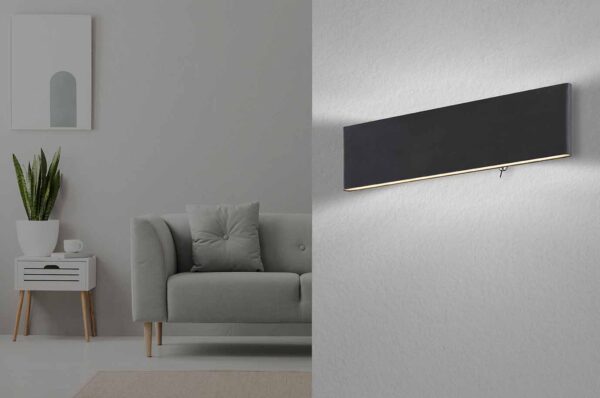 Globo Siegfried wandlamp – Ingebouwd (LED) – Zwart - Image 3