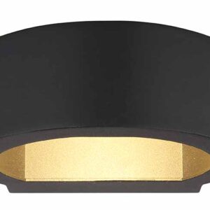 Globo Slice i wandlamp – Ingebouwd (LED) – Zwart