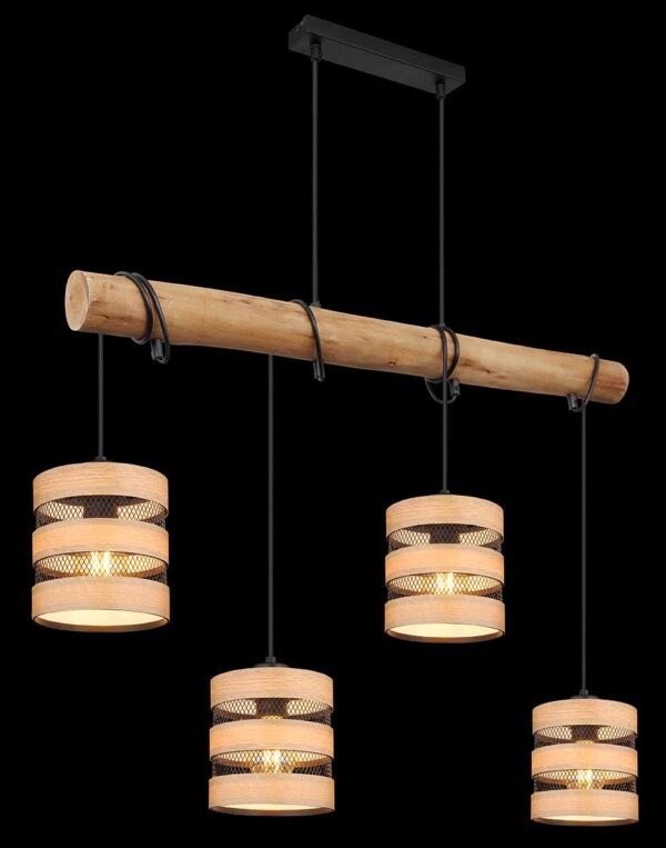 Globo Soeni hanglamp – E27 (grote fitting) – Zwart - Image 4