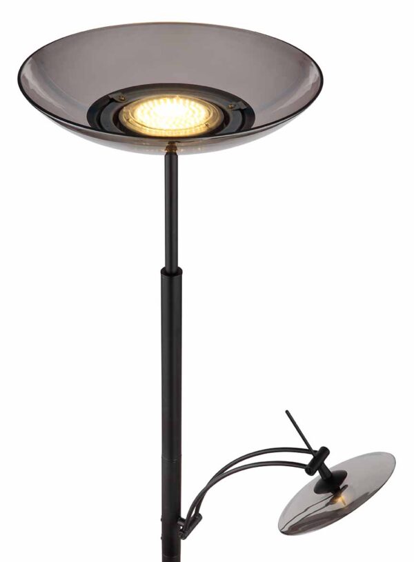 Globo Sophia vloerlamp – ø 40 cm – Ingebouwd (LED) – Zwart - Image 3