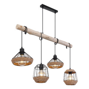 Globo Surri hanglamp – E27 (grote fitting) – Zwart