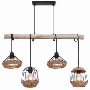 Globo Surri hanglamp – E27 (grote fitting) – Zwart