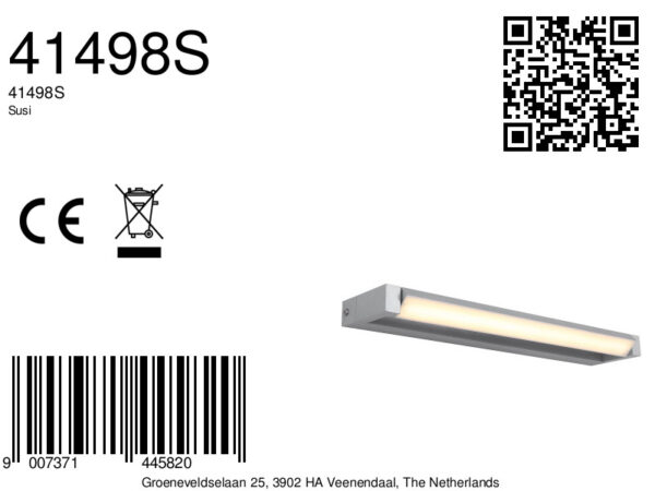 Globo Susi wandlamp – Ingebouwd (LED) – Zilver - Image 5