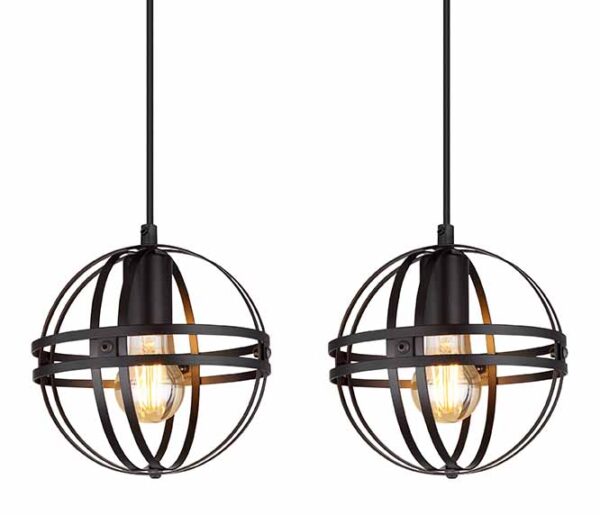 Globo Tamara hanglamp – E27 (grote fitting) – Zwart - Image 3