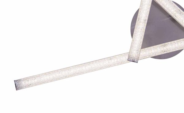 Globo Tansy plafonniere – ø 60 cm – Ingebouwd (LED) – Nikkel - Image 4