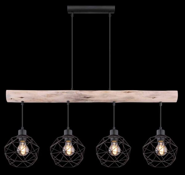 Globo Theodor hanglamp – E27 (grote fitting) – Zwart - Image 5