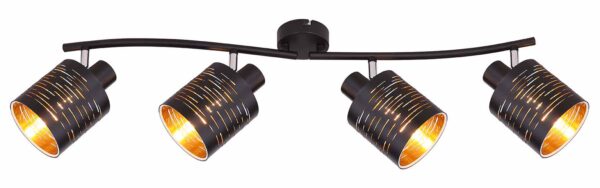 Globo Tunno spot – LED + E14 – Zwart